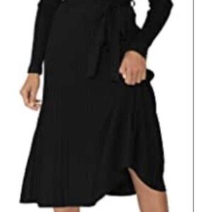 Elegant Black Wrap Dress BCBG Maxazria XS